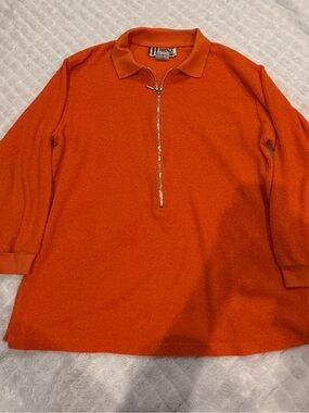 Forenza Orange Logo Tag Crewneck Sweatshirt